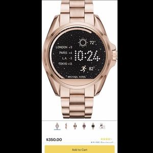 Rose Gold Michael Kors Smart Watch